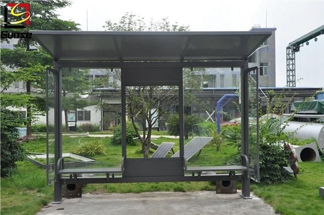 All Glass Advertising Bus Shelter