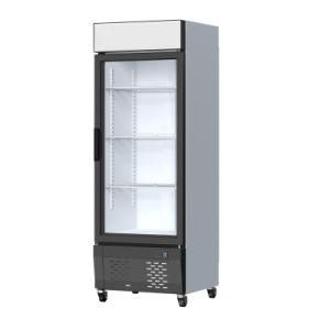 240L Single Door No Frost Commercial Upright Freezer Showcase Beverage Fridge Display Showcase