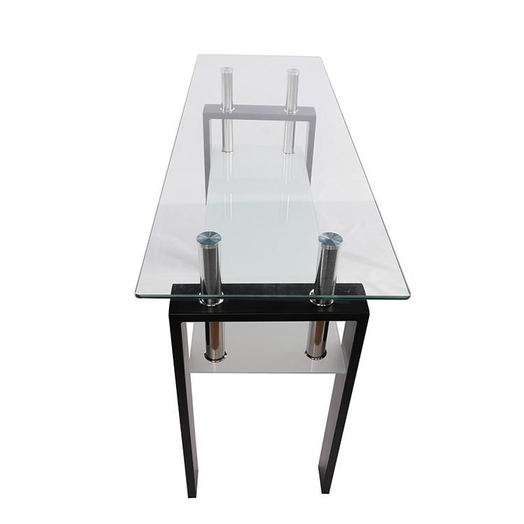 Factory Price Side Table Modern Tempered Glass Mirrored Coffee Table