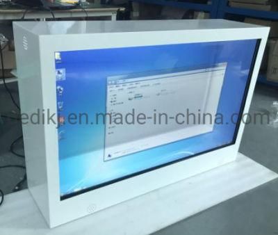 China Factory Supply Hot Sale Indoor 43inch LCD Transparent Display Pcap Touch Screen Showcase for Shopping Mall