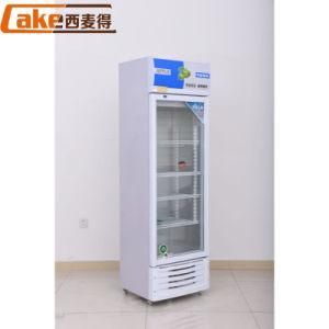 Vertical Glass Door Fan Cooling Chiller Drinks Fridge Showcase