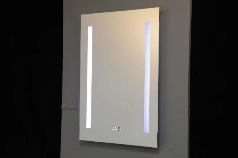 Anti-Fog Hotel Bathroom Backlit LED Mirror with Dimmer Defogger Magnifier