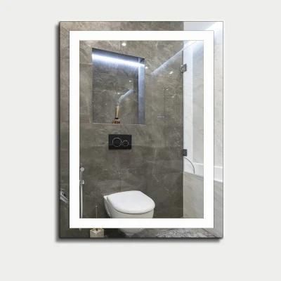 Clever Rectangle Dressing Room LED Frameless Wall Mirror for Makeup