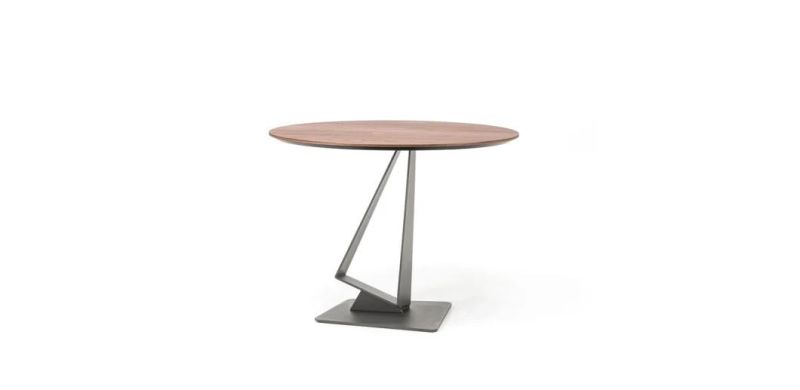 Cfd-10A Dining Table //Toughened Glass Top//Metal Coating Base