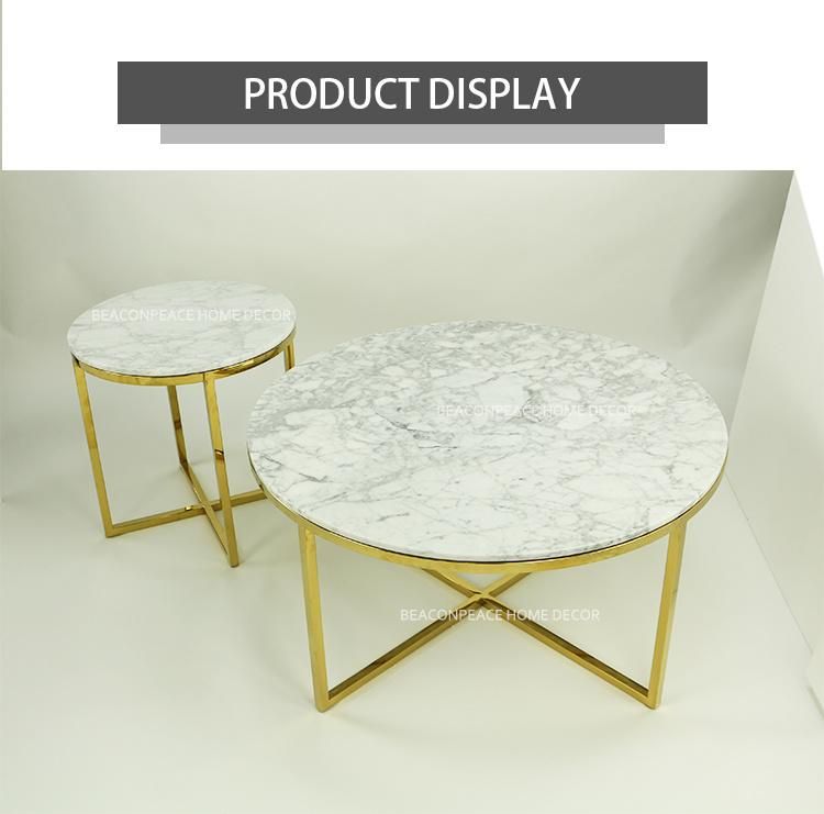 Natural Marble White/Black/Green/Beige Marble Furniture Coffee Table for Hotel and Restaurant