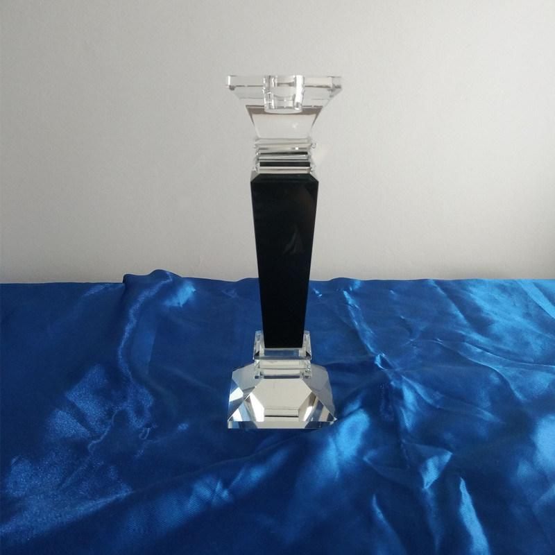 New Crystal Glass Candlestick Craft for Home Decoration