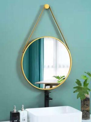 Home Hotel Decor Wall Mounted Mirror Bathroom Cosmetic Anti-Fog Furniture Round Smart LED Mirror