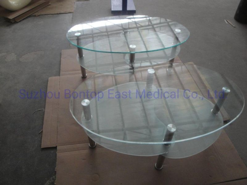 Economic Metal Frame Tempered Glass Coffee Table