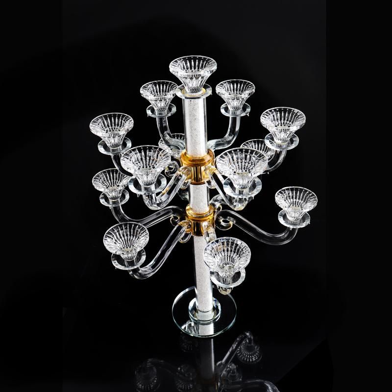 High Quality Tall Crystal Glass Candle Holder &Candlestick