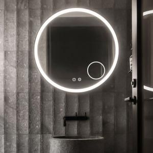 Salon Round Illuminated Feature Mirror LED Bathroom