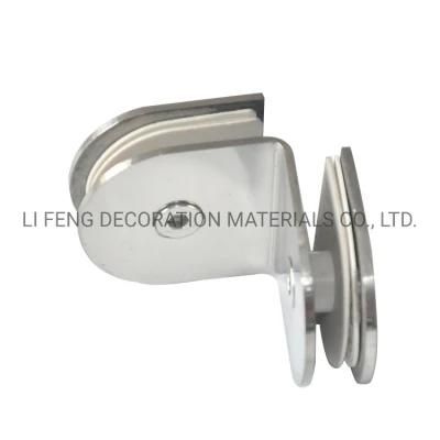 Stainless Steel 90&deg; Round Shower Room Glass Fixed Clip/Bathroom Door Hinge for Glass Hardware Accessories