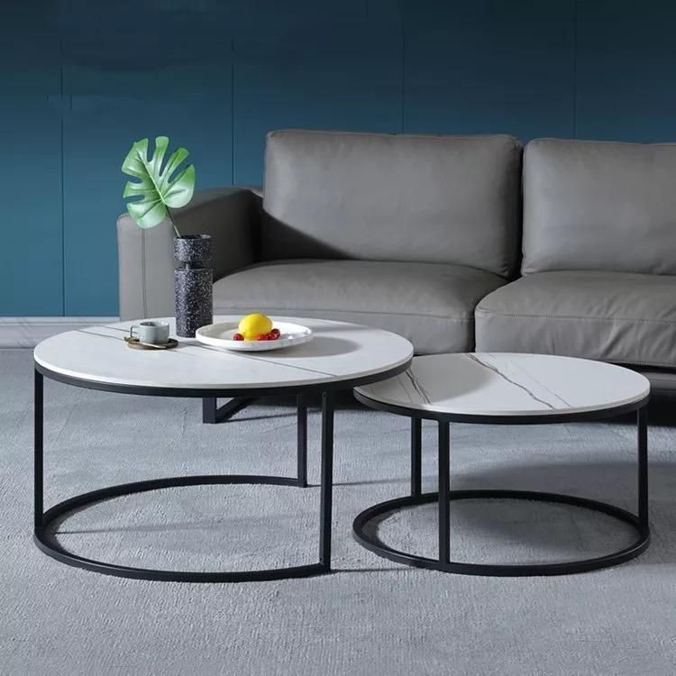Modern Round Ceramic Coffee Table Dining Table