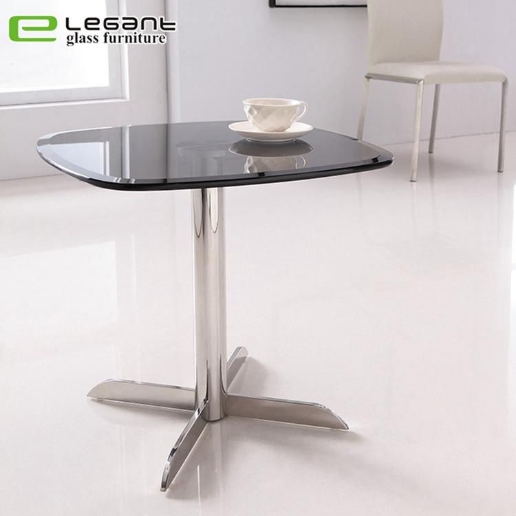 Stainless Steel Console Table with Tempered Glass Top