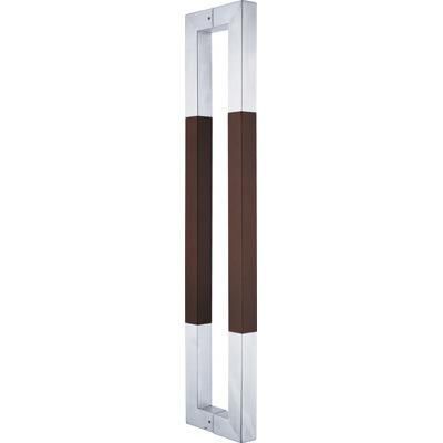 Stainless Steel Squre Tube with Wood Push Handles (SHD09)