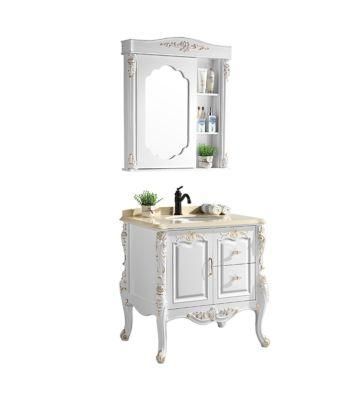 New Custom Furniture Modern Vanities Simple Design Laundry Bath Lacquer Basin Bathroom Vanity Cabinet Made in China