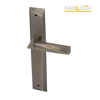 Construction Hardware Wooden Metal Security External Door Plate Handle