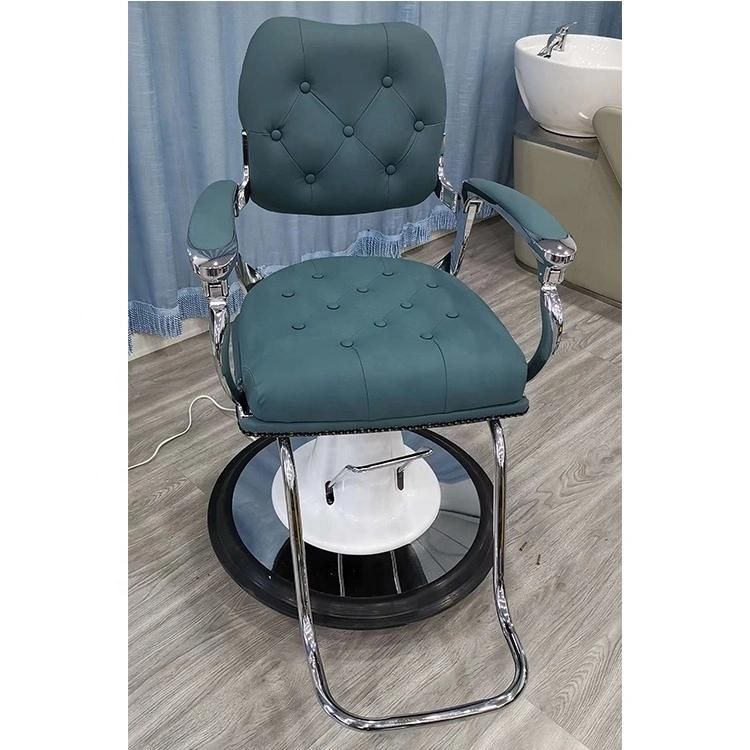Hl-7269 Salon Barber Chair for Man or Woman with Stainless Steel Armrest and Aluminum Pedal