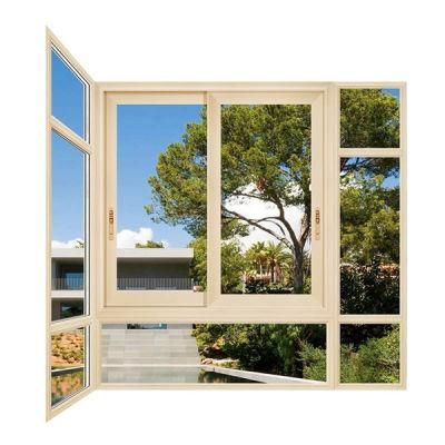 Glass Aluminium Window and Door with Aluminum Alloy Frame Sliding Tempered Laminated Double Triple Glazed Pane