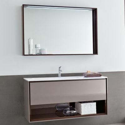 Hotel Decorative Wall Mounted Round Rectangle Metal Frame Bathroom Vanity Mirror