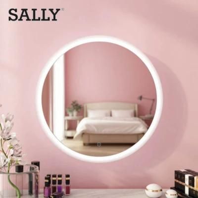 Sally LED Bathroom Mirror Wall Mount Bathroom Accessories Touch Switch Circle Mirror