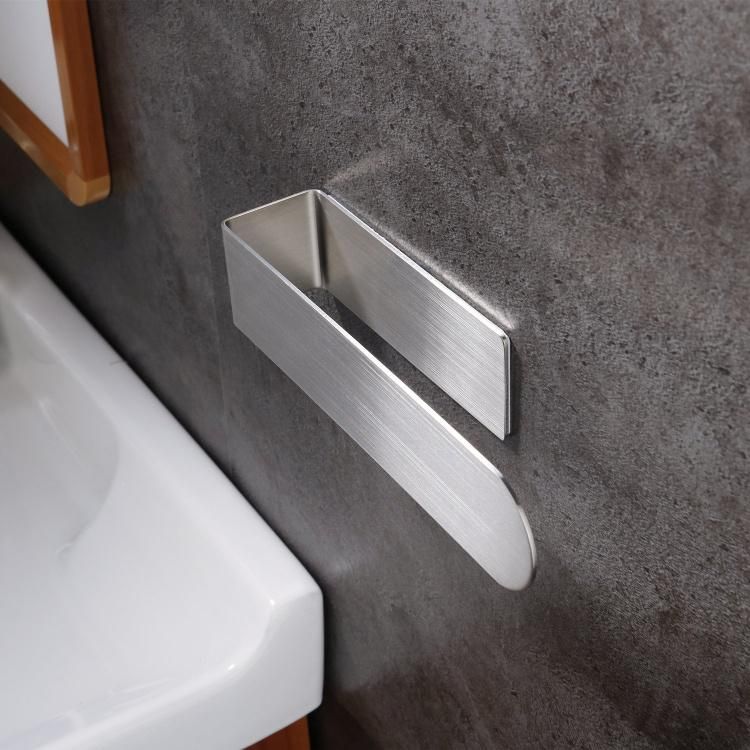 Stainless Steel Self-Ddhesive Toilet Towel Holder Rack Toilet Rail Bar Towel Rack Without Drilling Towel Holder