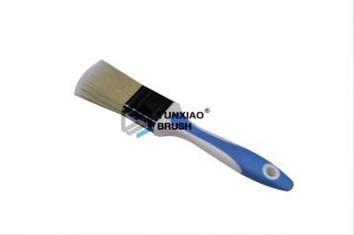 Rubber Handle Paint Brush with Filament Blue