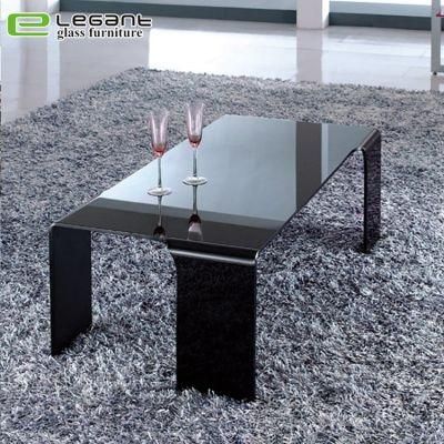 New Black Glass Coffee Table in Home