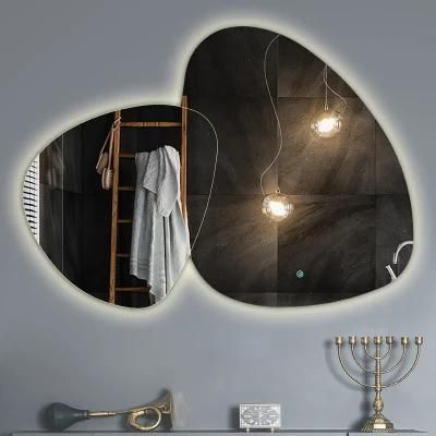 Salon Furniture Bathroom Decoration Glass Mirror Backlit Touch Switch