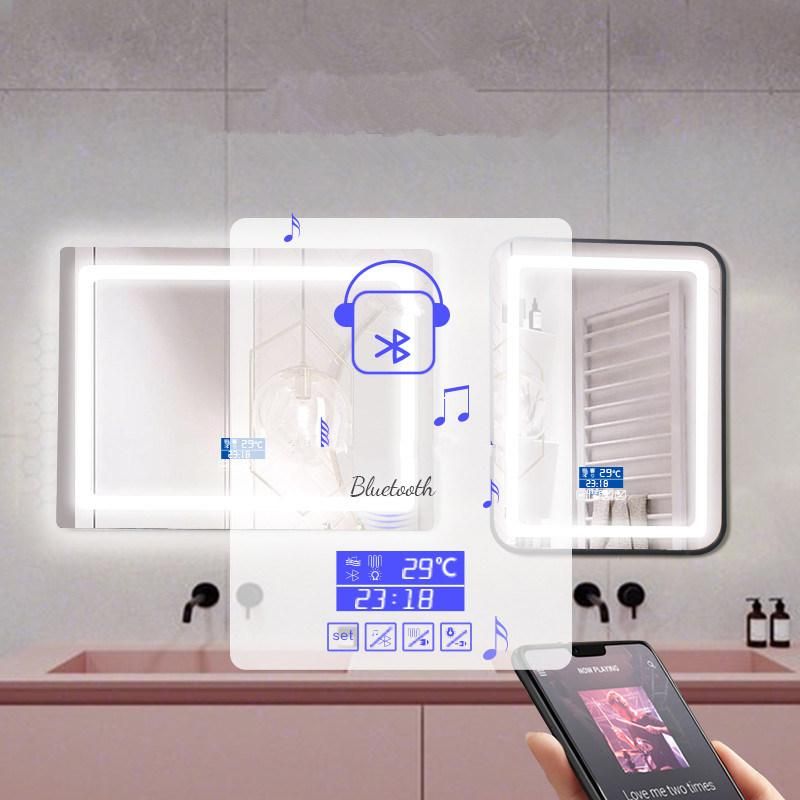 Modern LED Mirror Water Proof Illuminated Decorative Mirror Dressing Glass Mirror Touch Screen Mirror Bathroom Mirror with Light Mirror