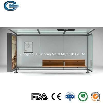 Huasheng Prefab Bus Shelters China Metal Bus Stop Shelter Manufacturers Easy to Splice Self Assembly Car Shelter