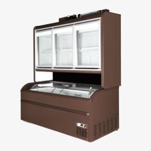 Vertical and Supermarket Horizontal Freezer Showcase Combination