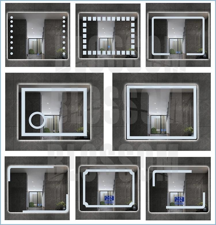 Home Hotel Furniture Illuminated LED Bathroom Mirror with Lights Sensor Switch