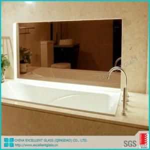 5mm, 6mm Frameless Glass Silver Mirror Price for Bathroom