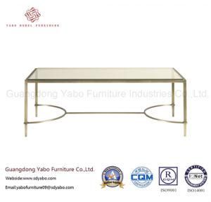 Hotel Furniture with Simple Tempering Glass Coffee Table (7898)
