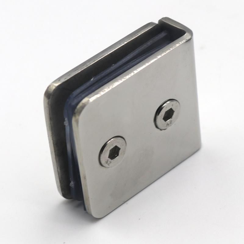 Tempered Stainless Steel 180 Degree Glass Clamp Hinge