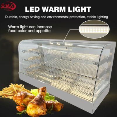 Stainless Steel and Glass Warming Showcase Various Food Warming Showcase