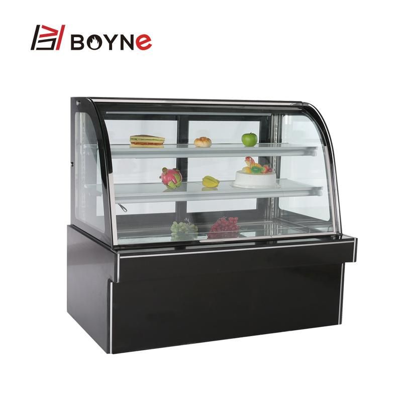 Commercial Bakery Shop 3 Layer Cake Display Refrigeration Showcase