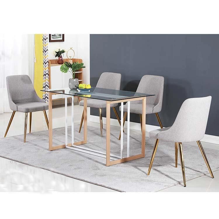 Dining Table Furniture Thicken Glass Dining Chair Table