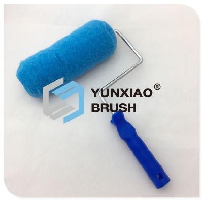 20mm Blue Polyester Paint Roller Brush with Plastic Handle