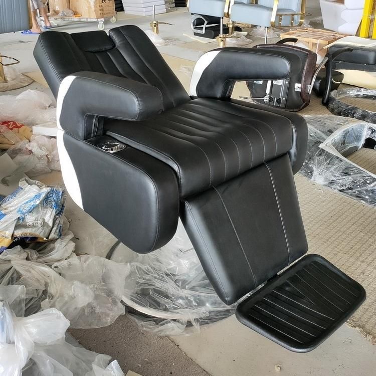 Hl- 9211 Salon Barber Chair for Man or Woman with Stainless Steel Armrest and Aluminum Pedal