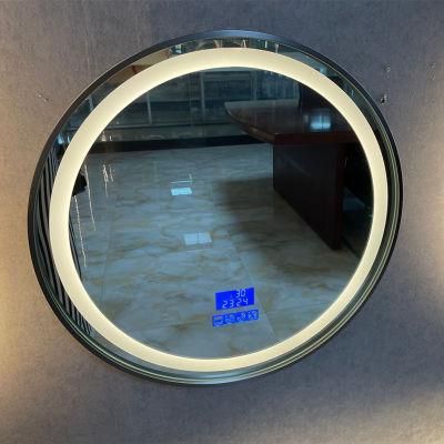 Aluminum Alloy Metal Frame Bathroom LED Smart Defogged High-End Five-Star Hotel Mirror