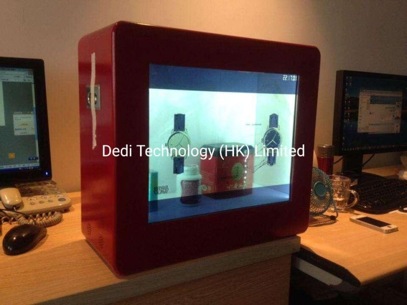 Dedi 21.5inch Capacitive Touch LCD Transparent Showcase for Advertising
