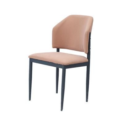 Modern Bar Hotel Home Furniture Fabric Metal Steel Dining Chair for Outdoor