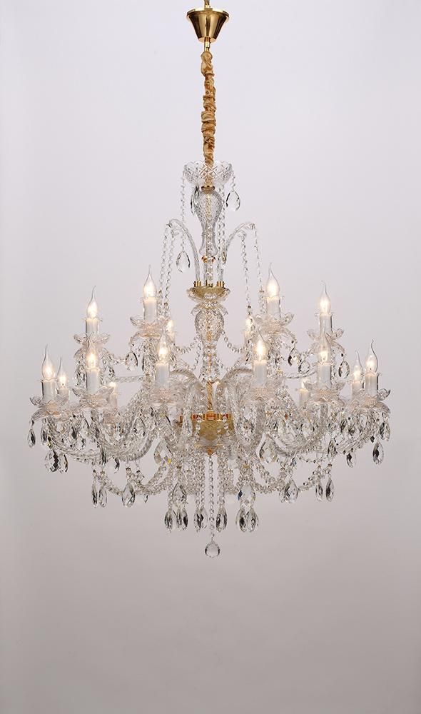 European Style Traditonal Antique Interior Decorate Lighting Furniture Chrome Raindrop Crystal Chandelier Factory Supply