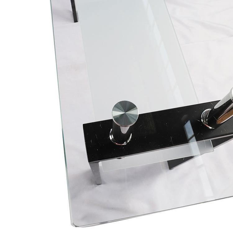 Factory Price Side Table Modern Tempered Glass Mirrored Coffee Table