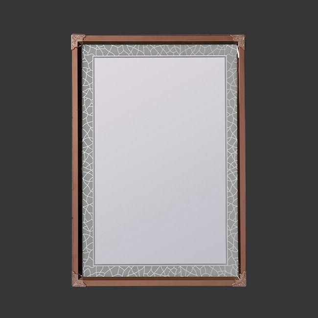 4mm Decorative Wall Mounted Silver Color 201 Stainless Steel Frame Bathroom Mirror with Hangers