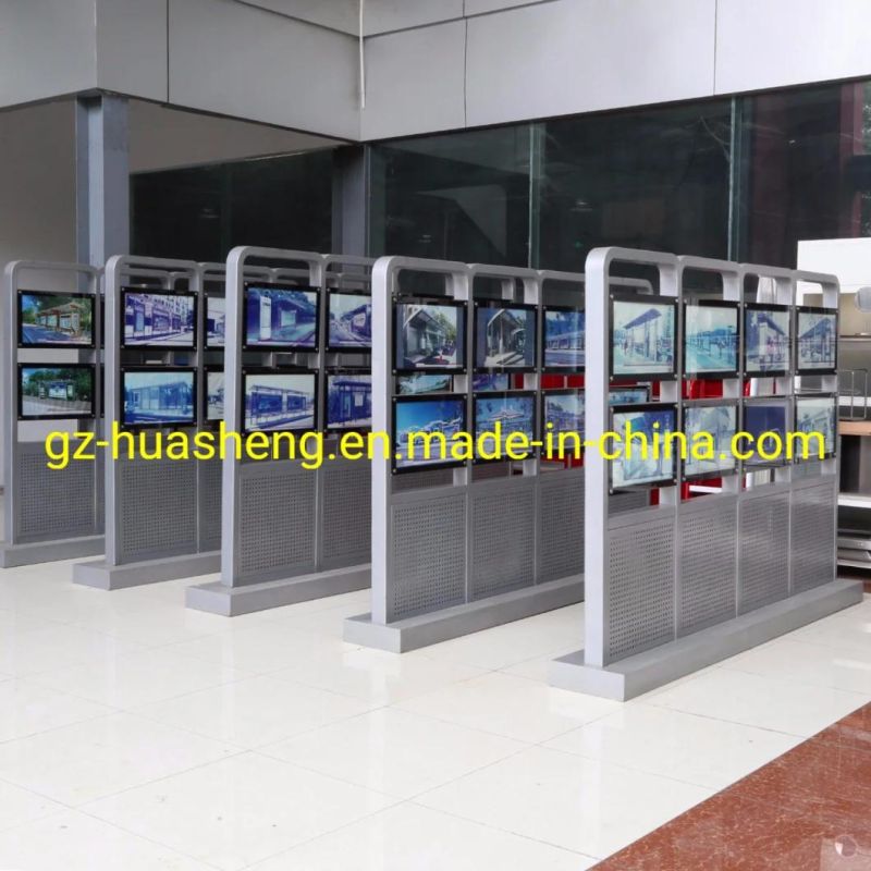 Stainless Steel Bus Shelter with Canopy (HS-BS-E003)