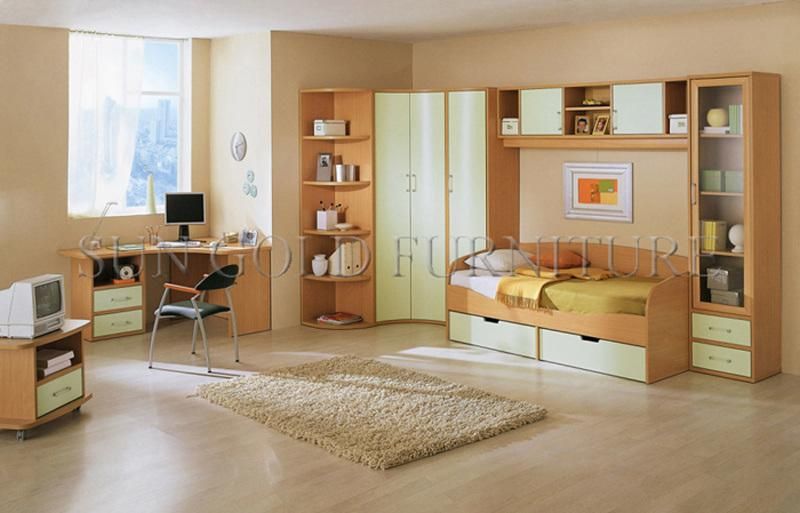 New Design Lofts Bed in Simple Bedroom Modern Furniture Sets (SZ-BF195)