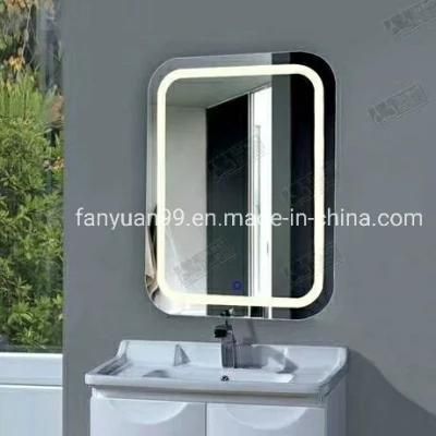 LED Bathroom Mirror with Dimmable Lighted Bathroom Mirror Wall Mounted Makeup Vanity Mirror with Lights Large Backlit Mirror Anti-Fog 32X24
