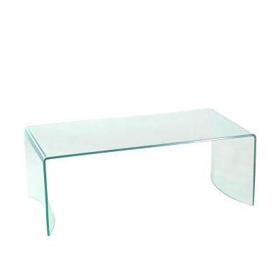 Hot Selling Simple Style Bending Glass Table